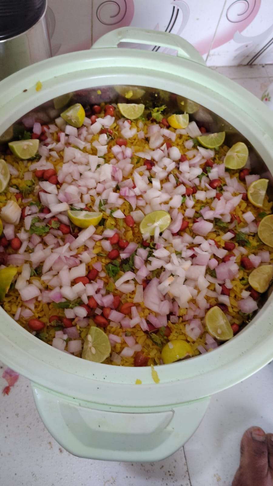Freshly prepared food at Hostels Wala